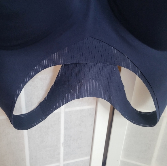 Soma Navy Sport Racerback Seamless Bra Sz L - Picture 4 of 9